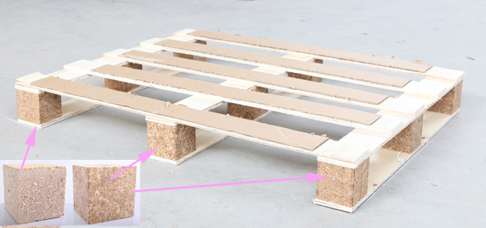 compressed wood block