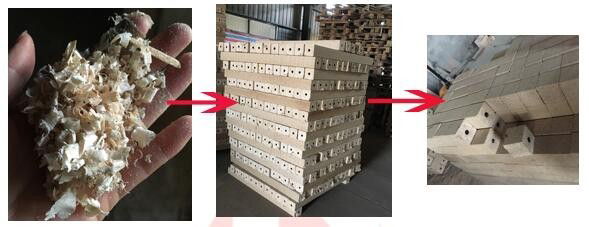 Wood Chips Shaving Pallet Block Machine