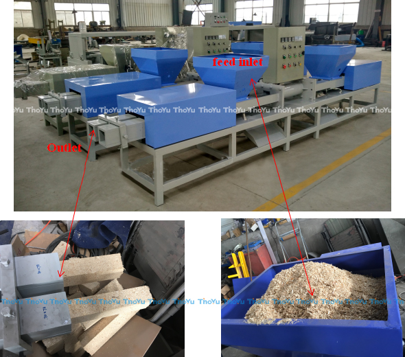Wood Chips Shaving Pallet Block Machine