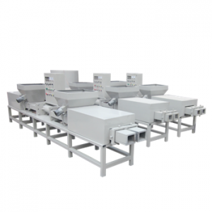 double head wood pallet block machine