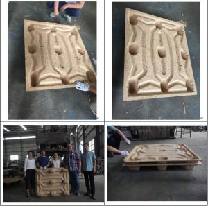 compressed wood pallet