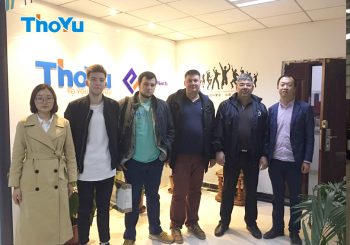 Russian Clients Visited Molded Wood Pallet Equipment Factory