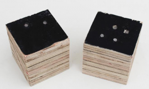 Multilayer plywood pallet block for wooden pallet