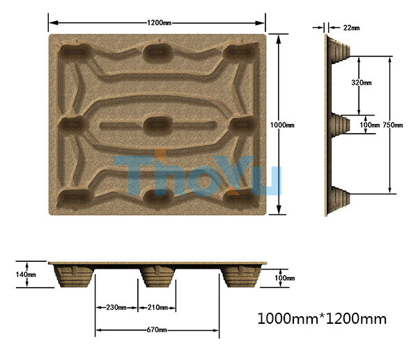 molded wood pallet