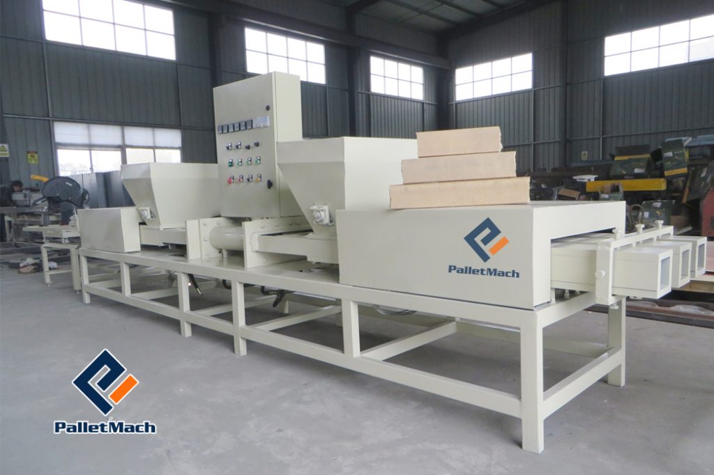 three-head wood pallet block machine for sale