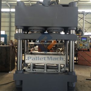 molded wood pallet machine