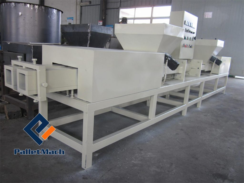 double heads pallet block machine