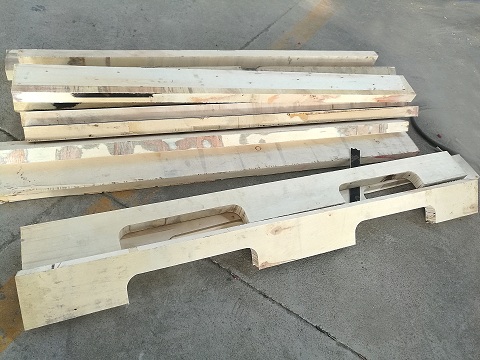 Slotted wood for american pallet