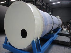 The drum outside the sawdust dryer
