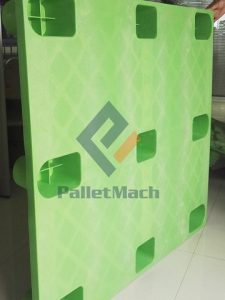 Plastic pallets produced by our machine