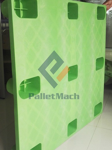 Plastic pallets produced by our machine