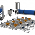 wood pallet block production line