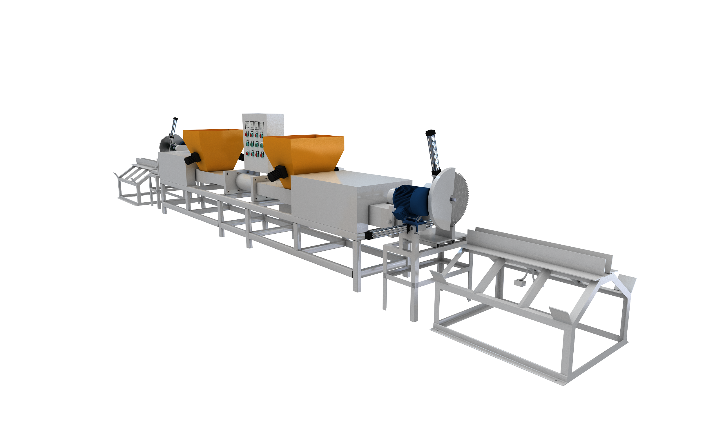 Double-head Wood Pallet Block Machine