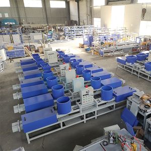 double head wood pallet block machine